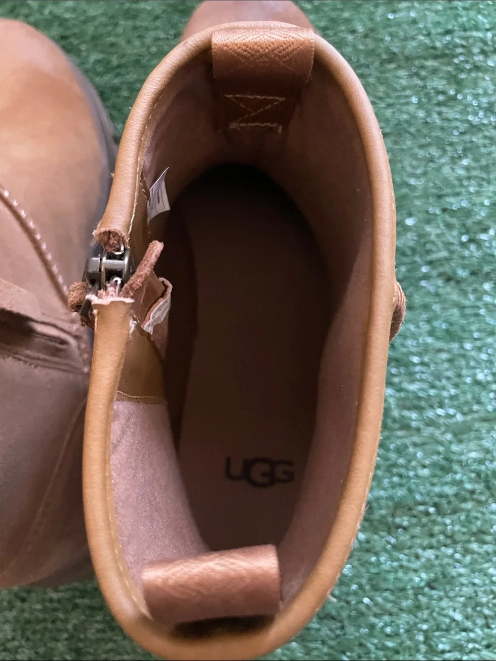 UGG Men’s Size 9 Skyview Classic Pull On Boots Chestnut Suede Waterproof 1135017